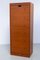 Vintage Danish Teak Filing Cabinet with Tambour Door from Bjerringbro, 1960s 1