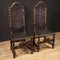Antique Italian Leather Chairs, 1770, Set of 2 1