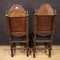 Antique Italian Leather Chairs, 1770, Set of 2 8