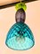 Vintage Italian Hanging Lamp with Hand-Blown Murano Glass, 1980s 2