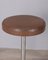 Vintage Hocker aus Metall & Leder, Italien, 1970er, 2er Set 2