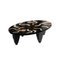 Birds Oval Center Table in Wood Abstract Print by Hommés Studio 4