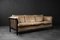 Vintage Mid-Century Modern Danish Brown 3-Seater Sofa from Mogens Hansen, 1970s 16
