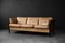 Vintage Mid-Century Modern Danish Brown 3-Seater Sofa from Mogens Hansen, 1970s 3