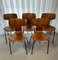 Model 3103 Hammer Chairs by Arne Jacobsen for Fritz Hansen, 1966, Set of 5 8