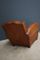 French Moustache Back Cognac Leather Club Chair, 1940s, Image 6