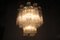 Lámpara de araña italiana de cristal de Murano artístico de Venini, años 60, Imagen 5