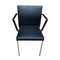 George Chairs in Black Leather with Metal Frames by Eoos for Walter Knoll / Wilhelm Knoll, Germany, 2000s, Set of 6, Image 5