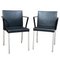 George Chairs in Black Leather with Metal Frames by Eoos for Walter Knoll / Wilhelm Knoll, Germany, 2000s, Set of 6, Image 6