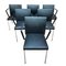 George Chairs in Black Leather with Metal Frames by Eoos for Walter Knoll / Wilhelm Knoll, Germany, 2000s, Set of 6, Image 1