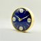 Wanduhr mit blauem Zifferblatt und beigem Gehäuse von Krups, 1970er 4