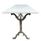 Double Bistro Table in Cast Iron and Lyonnaise Marble by Rieux, 1900s 3