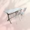 Double Bistro Table in Cast Iron and Lyonnaise Marble by Rieux, 1900s 15