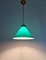 Art Deco Conical Green Opaline Pendant Light, 1920s-1930s 4