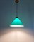 Art Deco Conical Green Opaline Pendant Light, 1920s-1930s 11