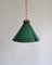 Art Deco Conical Green Opaline Pendant Light, 1920s-1930s 1