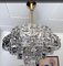 Large Mid-Century Crystal Prisms and Brass Chandelier from Kinkeldey, Germany, 1960s 7