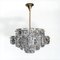 Large Mid-Century Crystal Prisms and Brass Chandelier from Kinkeldey, Germany, 1960s 3