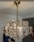 Large Mid-Century Crystal Prisms and Brass Chandelier from Kinkeldey, Germany, 1960s 10
