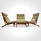 Sedie GE-375 Gentlemen Mid-Century moderne in legno di Hans J. Wegner per Getama, Danimarca, anni '60, set di 3, Immagine 2