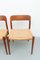 Vintage Dining Chairs in Teak by Niels Otto Møller for J. L. Møller Möbelfabrik, 1950s, Set of 4 13