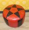 Vintage Pouf aus Leder, 1970er 3