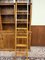 English Oak Library Cabinet with Ladder 14