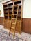 English Oak Library Cabinet with Ladder 13