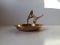 Aschenbecher aus Messing mit Akrobatischer Figurine, 1950er 1