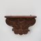 Antique Wooden Wall Mounted Carved Console, 1850 1