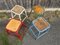 Werkstatthocker, 1960, 4er Set 5