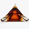 Italian Triangular Ashtray in Murano Glass, 1960s, Image 6