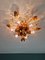 Florentinische Deckenlampe aus Vergoldetem Metall & Kristallglas von Banci Firenze, 1970er 12