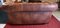 Divano Chesterfield in pelle e legno color whisky, anni '60, Immagine 16