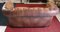 Divano Chesterfield in pelle e legno color whisky, anni '60, Immagine 11