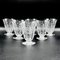Antique Art Deco Baccarat Crystal Engraved Sherry Glasses in the Michelangelo Design, 1920, Set of 6, Image 1
