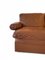Vintage Italian Modular Sofa in Cognac Leather, 1970, Set of 8 3