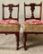 Antique English Mahogany Chairs, 1890s, Set of 2 3