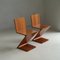 Zig Zag Stühle von Gerrit Rietveld für Cassina, 1980er, 2er Set 6