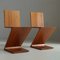 Zig Zag Chairs by Gerrit Rietveld for Cassina, 1980s, Set of 2 16