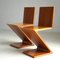 Zig Zag Stühle von Gerrit Rietveld für Cassina, 1980er, 2er Set 13