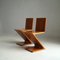 Zig Zag Stühle von Gerrit Rietveld für Cassina, 1980er, 2er Set 8
