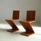 Zig Zag Chairs by Gerrit Rietveld for Cassina, 1980s, Set of 2 10