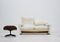 Maralunga 2-Seater Sofa in White Leather by Vico Magestretti for Cassina, Imagen 3