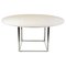 Model PK54 Round Dining Table in Rolled White Marble by Poul Kjærholm, 1963 1