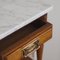 Antique Gründerzeit Bedside Table with Columns and White Marble Top, 1890s 4