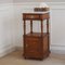 Antique Gründerzeit Bedside Table with Columns and White Marble Top, 1890s 1