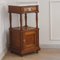 Antique Gründerzeit Bedside Table with Columns and White Marble Top, 1890s 7