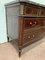 Louis XVI Style Chest of Drawers in Mahogany with Grey Veined Marble Top 2
