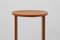 Table d'Appoint Ronde Art Déco en Chêne avec Pied Courbé, France, 1920s 2